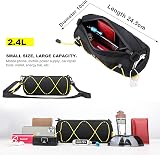 Rhinowalk Bike Front Handlebar Bag 2.4L Waterproof Reflective Straps Black view 2