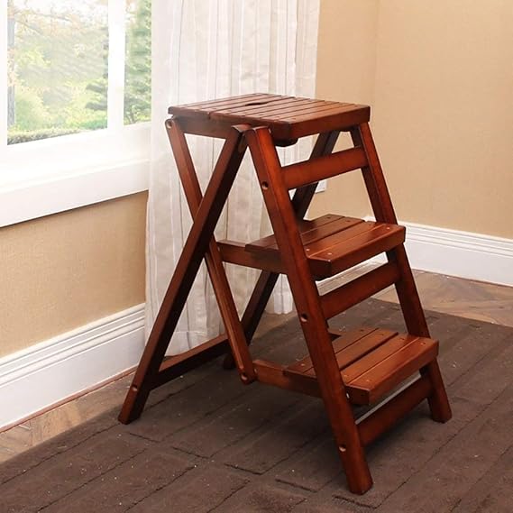 Paso Taburetes de madera sólida del taburete de paso de escalera for