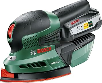 Bosch Akku Multischleifer PSM 18 LI (ohne Akku, 18 Volt System, im Karton)