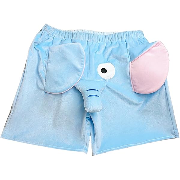 Men's Pants A Funny Elephant Novelty Shorts Humorous Underwear Prank Presents For Men Animal Themed Mens Big (Dark Blue, M) Christmas Socks