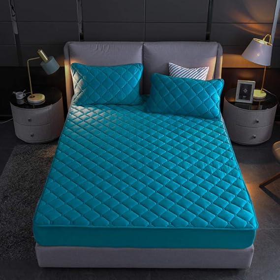 N / A King Size Bed Sheet,，Crystal fleece fitted sheets, warm