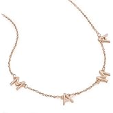 MAMA Adjustable letter necklace for Mom, Gift for women, Gift For Mother's Day, Christmas, Birthday, Stainless steel with 18k gold plating Jewelry For Her, Present For First Love Of Your Life