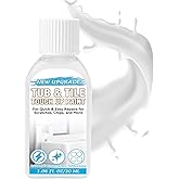 Tub and Tile Touch Up Paint, High-Gloss White Paint, Quick-Dry Repair Solution for Scratches and Chips on Bathtubs, Tiles, Sinks, Toilets, Porcelain, Enamel, Acrylic, and Cast Iron Surfaces