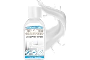 BALLDANLU Tub and Tile Touch Up Paint, High-Gloss White Paint, Quick-Dry Repair Solution for Scratches and Chips on Bathtubs, Tiles, Sinks, Toilets, Porcelain, Enamel, Acrylic, and Cast Iron Surfaces