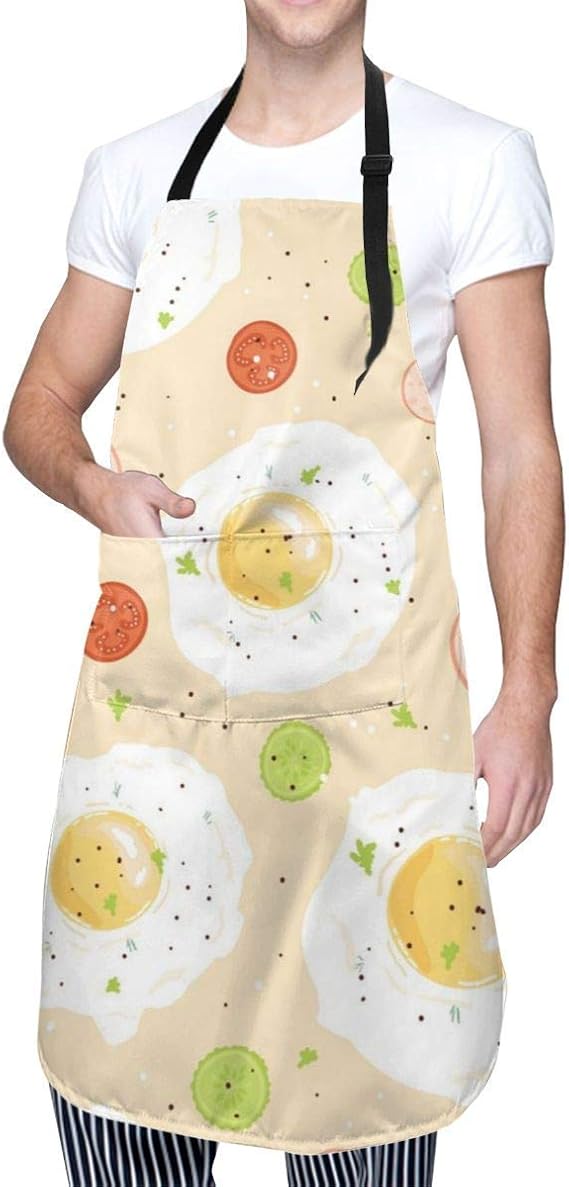 Ei Frühstücksschürze Kochschürze Wasserdicht Verstellbar Küchenschürze