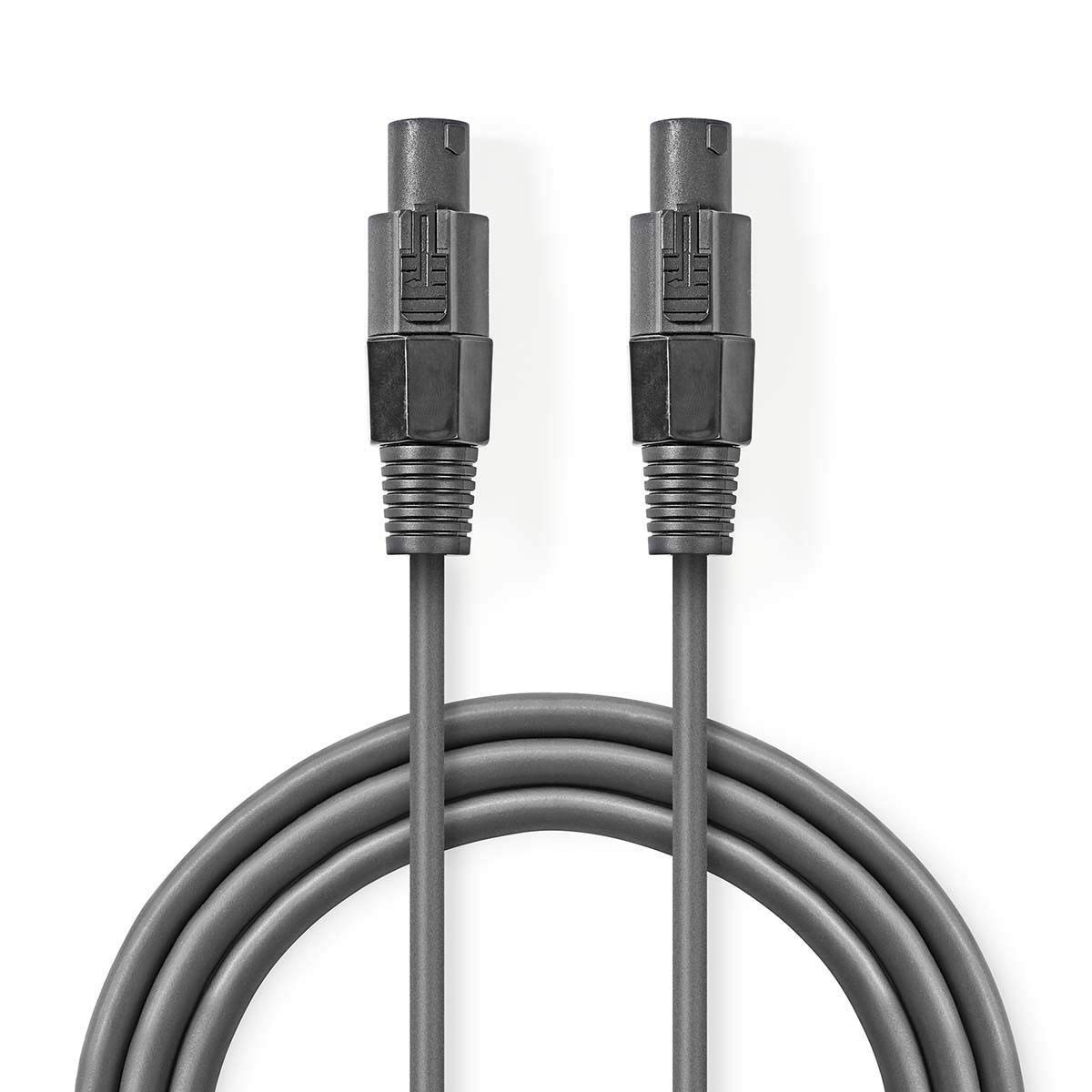 Nedis Speaker Cable, PVC, Copper Conductor, 5.00m Mono Audio Lead for Connecting Speakers, Mixers and Amplifiers, OnStage Series