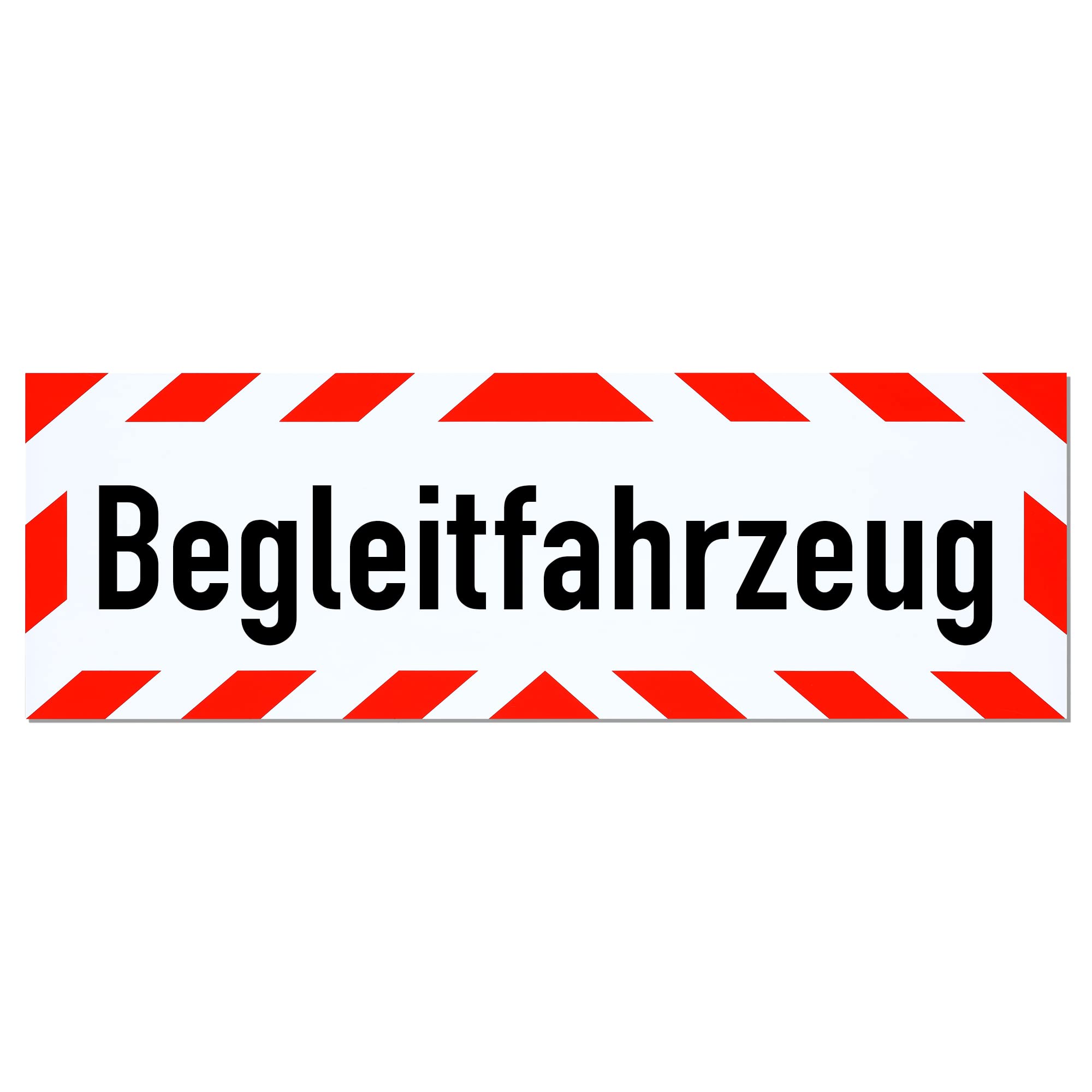 LOHOFOL magnetic sign escort vehicle | magnetic sign | available in THREE sizes (65 x 20 cm)