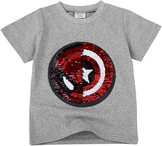 Amazon 子供服 キッズ 男の子 スパイダーマン キャプテンアメリカ Tシャツ ベビー 赤ちゃん 半袖 肌着 綿100 変身ｔシャツ ボーイズ 子供 幼児服 男児 寝間着 柔らかい 夏 お出かけ 90 100 110 1 130 140 Tシャツ カットソー 通販