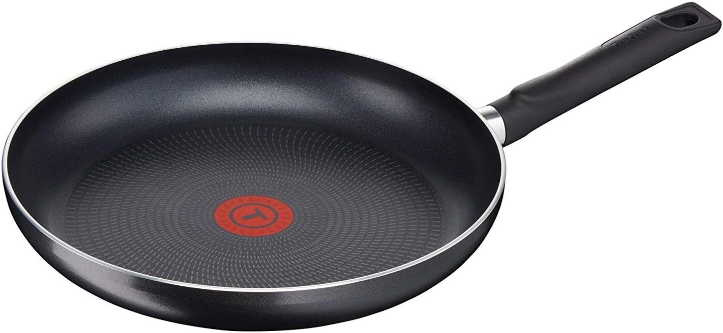 Tefal A16806 Logics Pfanne, Bratpfanne, 28cm, integrierter Temperaturanzeiger, Antihaft-Versiegelung, Edelstahl