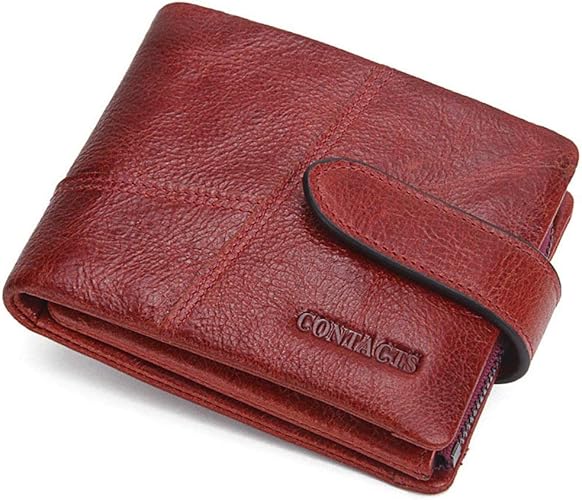 Amazon サイフ メンズ長財布 メンズ ブランドお財布ジッパーポケット付き財布 クレジットカードホルダーを含む超薄型メンズ三つ折り財布 色 コーヒー 赤 財布 Amazon サイフ メンズ長財布 メンズ ブランドお財布ジッパーポケット付き財布 クレジットカードホルダーを含む超薄型メンズ三つ折り財布 色 コーヒー 赤 財布