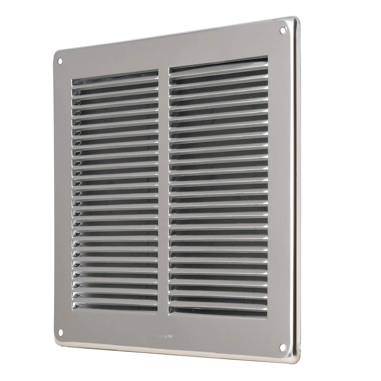 The Ventilation GIN24 Ventilation Grille Square Stainless Steel 430 to Overlap.