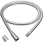 46092000 46174000 Grohe Kitchen Faucet Hose Replacement, Ladylux Metalflex Hose Compatible Grohe K4 K7, Bridge and Ladylux Cafe, Alira Sink Faucet, Pull-out Kitchen Faucet, 59 inch StarLight Chrome