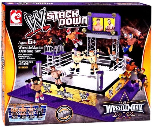 C3 wwe wrestling stack down set #21035 wrestlemania xxx ring