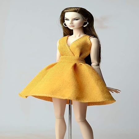 FidgetGear Classical Short Formal Dress for 30Cm Girl Doll Accessories Orange