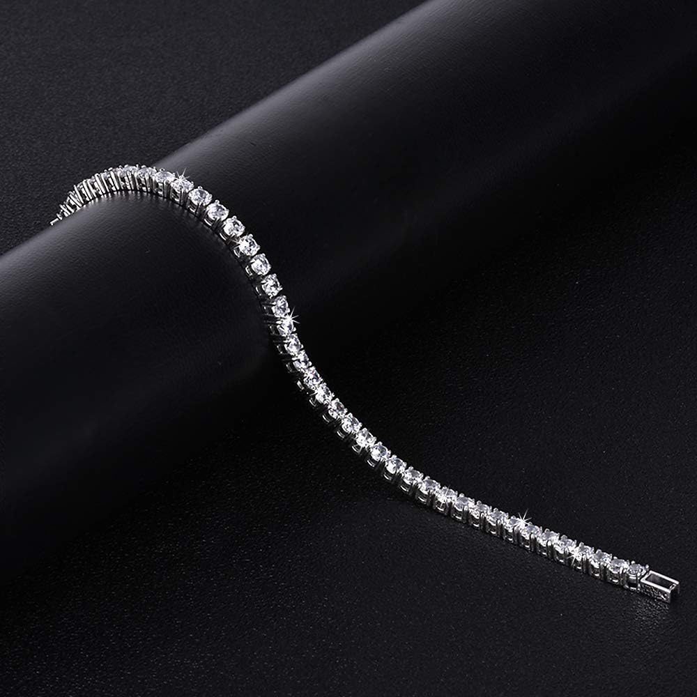 Magnetic Bracelet for Women,Beauty Therapy Titanium Steel Magnetic Bracelets Pain Relief Bracelets Magnetic Women Tennis Bracelet （White）: Health & Personal Care