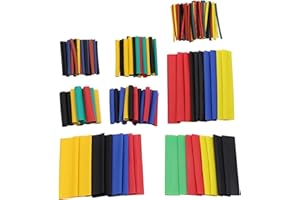 164Pcs / Bag Practical Tubing Wrap Sleeves - Rust Plastic Line Heat Shrink Tubing for Attractive Design