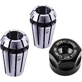Luo Ke ER11 Spring Collet Nut Set - High Precision ER11 1/4 Inch Collet Chuck + Clamping Nut for CNC Engraving/Lathe Milling Tool