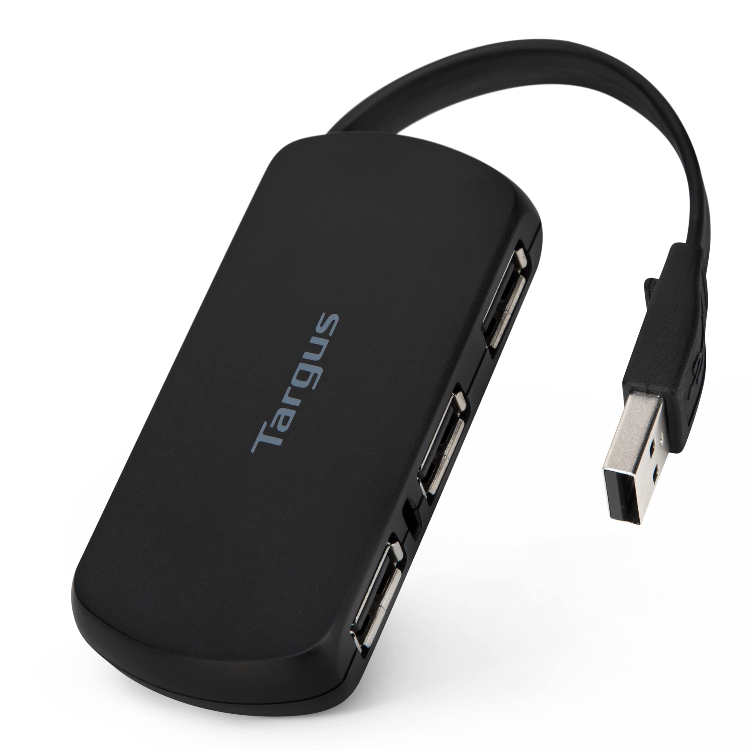 Targus – 4 Port USB-A Hub 2.0 – Compatible with Mac and PC – Sleek, Travel Friendly Laptop Docking Station – Compatible with PC & Mac - Black (ACH114EU) — image 1