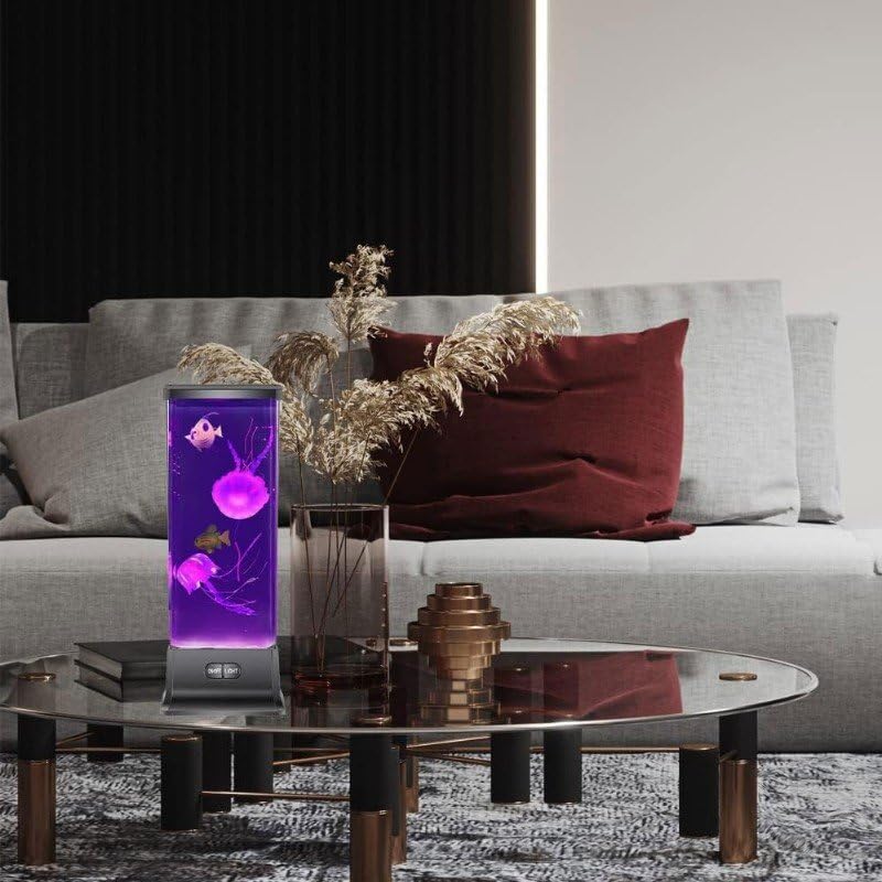 COLORLIFE Electric Jellyfish Tank Table Lamp with Color Changing Light