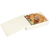 Restaurantware Wooden Lids for Bento Boxes 10 Pack Fits 6.4" x 4.7" Wooden Take Out Containers Sustainable Freezer-Safe Japanese Style Lunch Box Lids for Secure Take Out of Sushi, Lunch, Meal