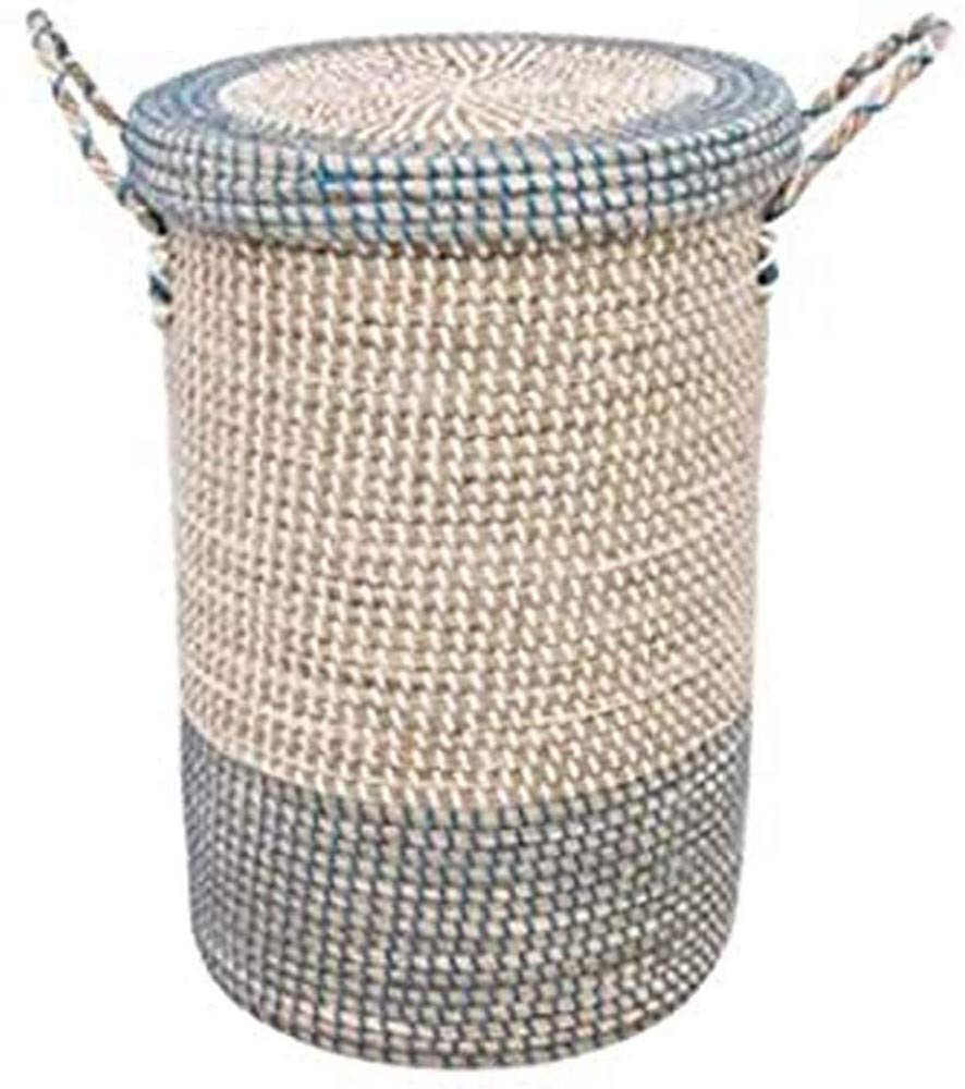 Mokee Soft Seagrass Nursery Laundry Basket
