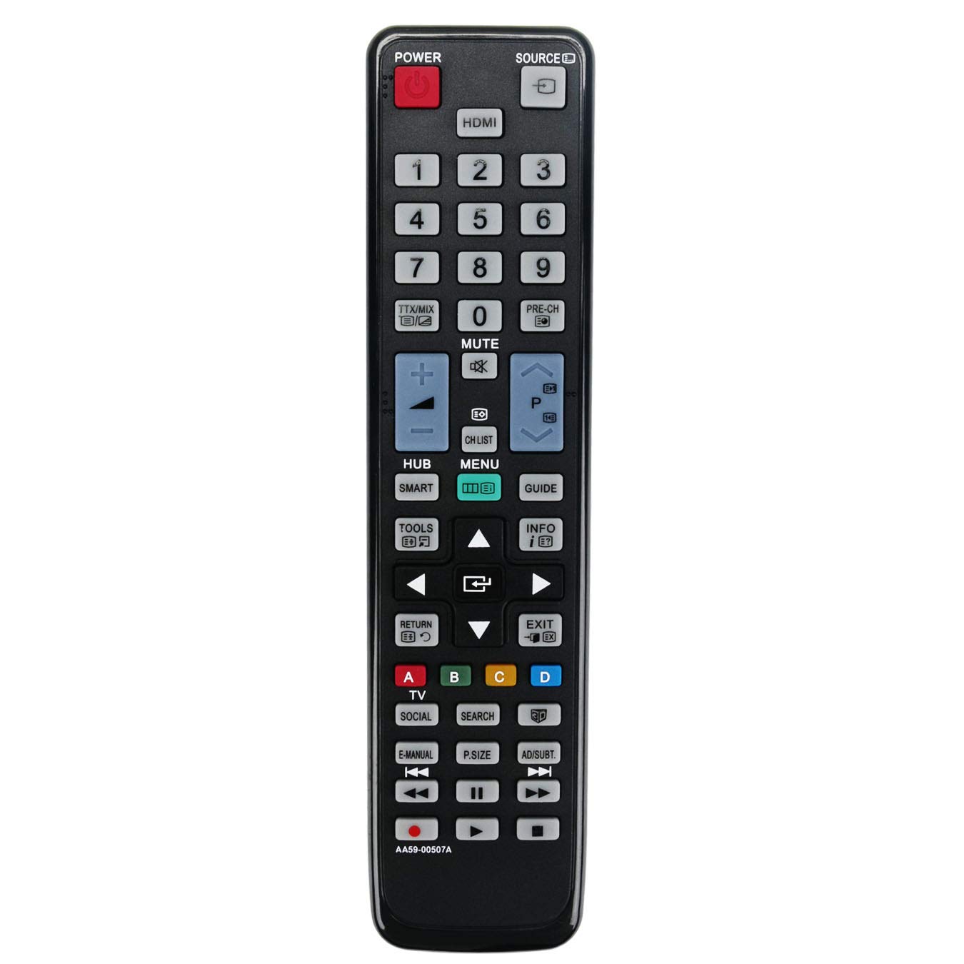 VINABTY AA59-00507A Replacement Remote Control Fit for SAMSUNG TV AA5900507A 4PS51E550D1K PS51E550D1M PS51E550D1W PS51E570D2S PS51E6500EU UE55ES6550S UE55ES6535U