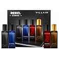 Villain Rebel Luxury Perfume Gift Set for Men 4x20 ML | Perfume with Long Lasting Fragrance | EDP