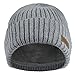 Vmevo Wool Cuffed Plain Beanie Warm Winter Knit Hats Unisex Watch Cap Skull Cap Light Gray