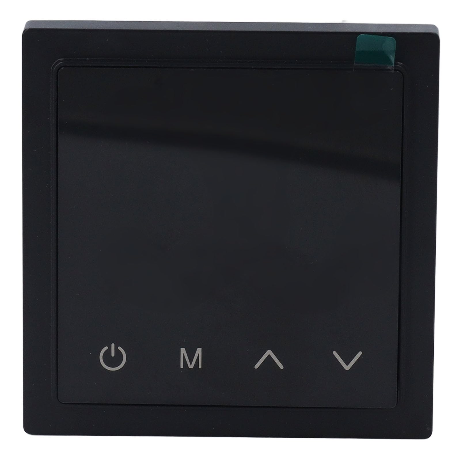 Smart Thermostat Electric Underfloor Heating Controller with LED Display High Accuracy Temperature Control Memory Function for Home Heating (black)