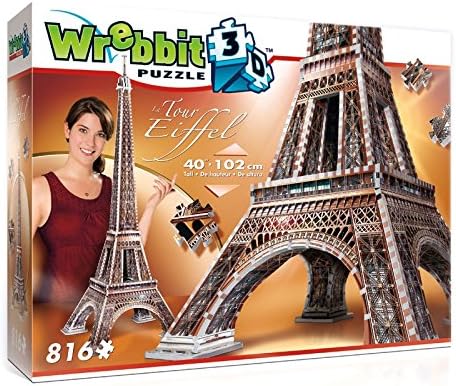 Wrebbit 3D Eiffel Tower Jigsaw Puzzle Standard