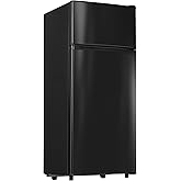 Antarctic Star Compact Refrigerator with Freezer,2 Door Mini Fridge,Adjustable Shelf,Small Fridge for Bedroom Office Dorm Kitchen,3.2 Cu.Ft.BLACK on Fridge.com