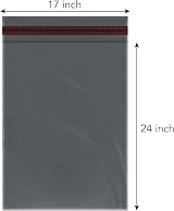 iSOUL Mailing Bags 17" x 24" Poly Postal Self Seal 50 Pcs Opaque 60 Micron view 2
