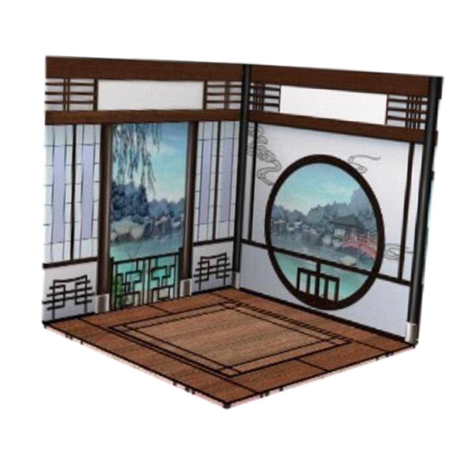 Photo 1 of Menolana Backdrop Scene Model Display Scene Accessories Scene Display Collection Background for Action Figures , Chinese Room