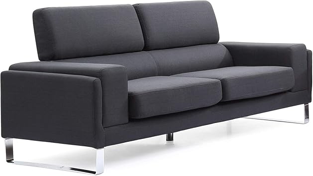 Menzzo Barth Canapés Tissu Noir 200 Amazonfr Cuisine