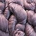 Living Dreams ELEGANCE Chunky Merino Silk Yarn for Needle Knitting and Crochet. Super Bulky Pencil Roving Yarn. Extra Soft Merino Wool Tussah Silk Blend. 4 Ounce 71 Yards, Garnet