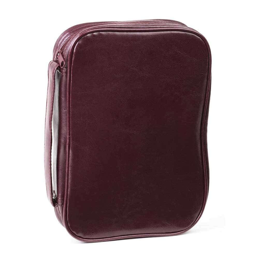 Burgundy Leatherette - XXL Bible Case by White Dove Designs