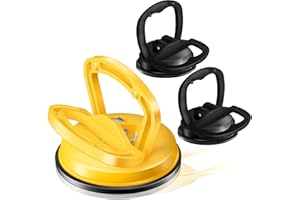 HORFUTY Car Dent Puller 3 Pack Dent Puller Powerful Car Dent Removal Kit Suction Cup Dent Puller for Car Dent Repair Dent Remover Tool for Car Body,Tiles Lifting,Objects Moving,Screen (Yellow+Black)
