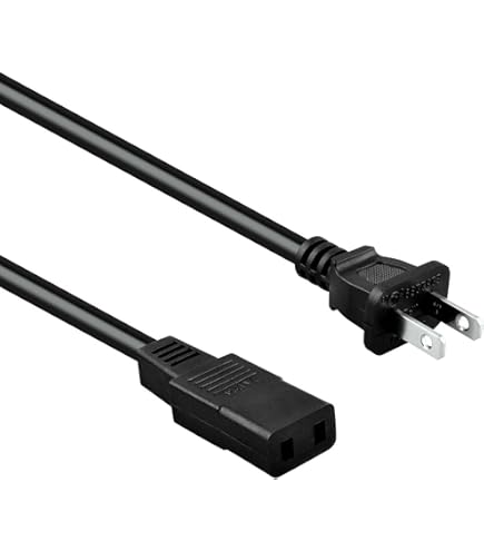Amazon.com: KONKIN BOO 8ft 2-Prong Square AC Power Cord Cable Lead