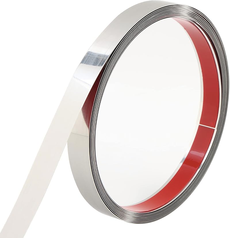 Trimold Stainless Steel Wall Molding Peel and Stick 5m x 4cm