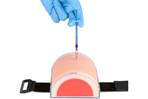 Skillssist IM,SQ Injection Practice Pad Model with Skin, Subcutaneous Tissue and Muscle Layer for Nurse and Medical Student Training, Wearable Design