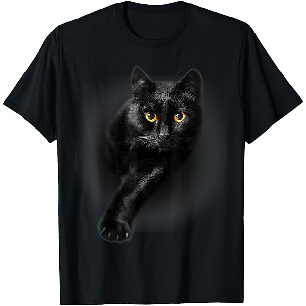 トップス CAT PRINTED TEE(BLACK, 38) Amazon.com: Black Cat T-Shirt : Clothing, Shoes & Jewelry