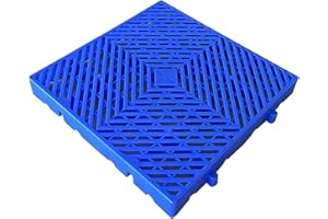 RHFUGBOJ Plastic Pallets, Lightweight Moisture-Proof Floor Pallets, Breathable Grid Ventilation Pallet, for Kitchen Supermarket Garages Outdoor Closets Storage Rooms (1pc-15.74 * 15.74 * 1.96IN)