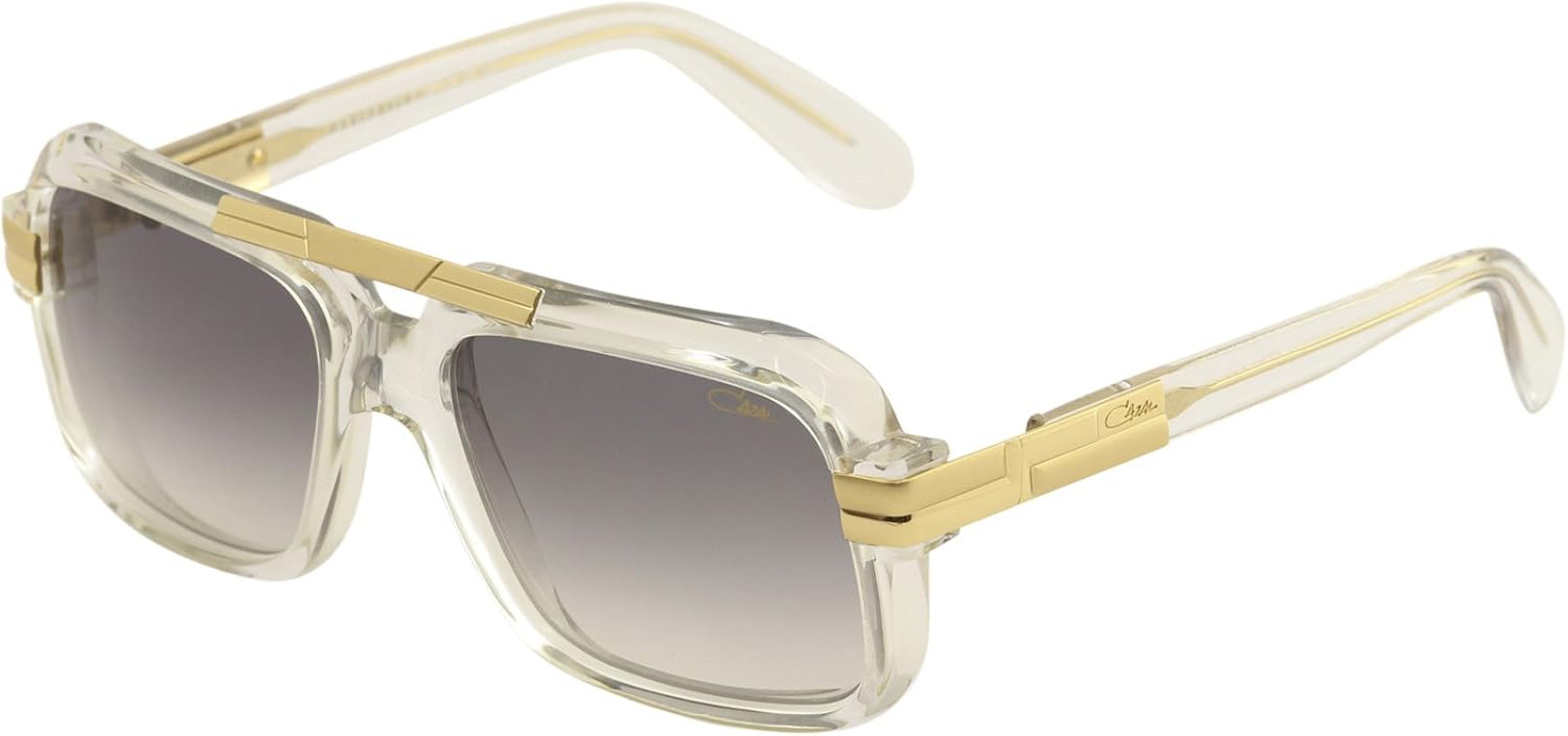 Cazal Legends Men's 663 065SG Crystal/Gold Retro Pilot