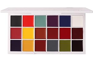 Narrative Cosmetics Master FX Palette, 18 Highly Pigmented Cream Colors, Professional SFX Makeup Palette for the Stage, Film, Costumes, Cosplay