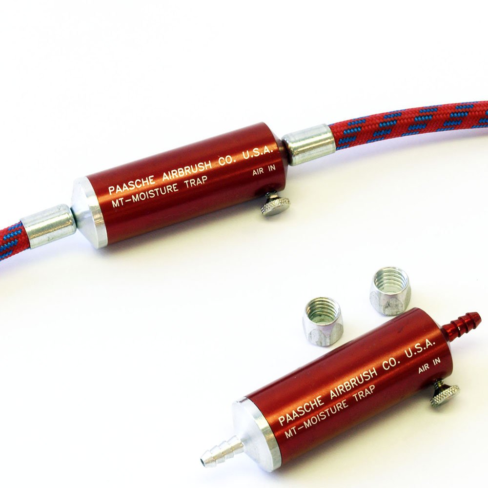 Paasche Airbrush Moisture Trap, Red