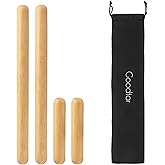 4PCS Solid Bamboo Massage Sticks & Guasha Set with Roller/Stick - 100% Bamboo Therapy Tools for Neck/Arm/Back/Legs/Full Body, Deep Tissue Massage, Muscle Relaxation, Body Shaping, Fatigue Relief