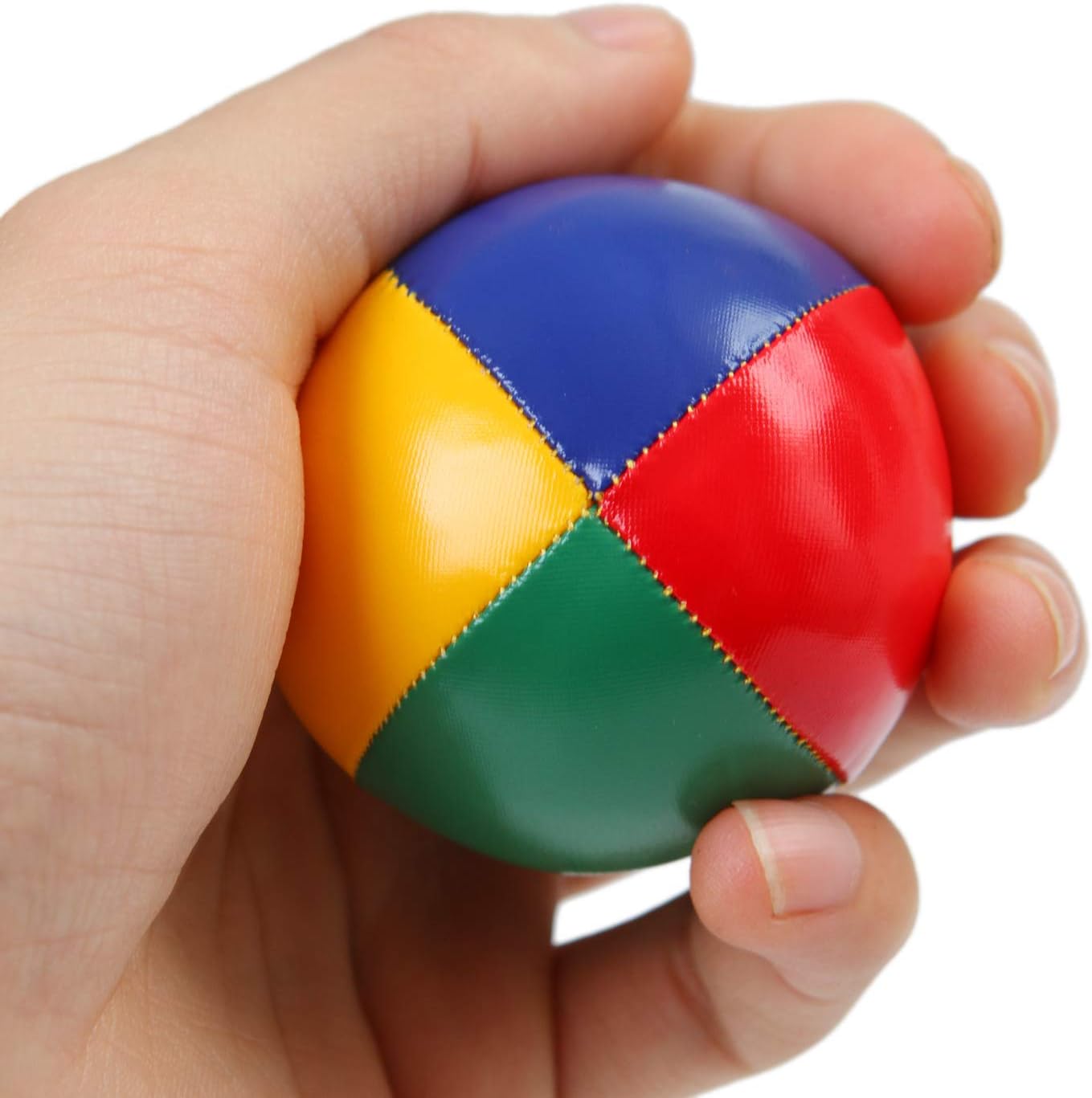 ELCOHO 4 Pack Round Juggling Balls Smooth and Soft Juggle Balls with a