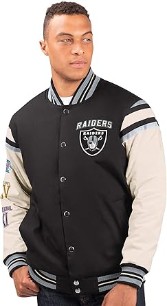 raiders varsity jacket mens