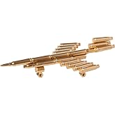 Artisan Owl Military Air Force Plane Metal Sculpture Made with Brass Bullet Shell Casing 9"