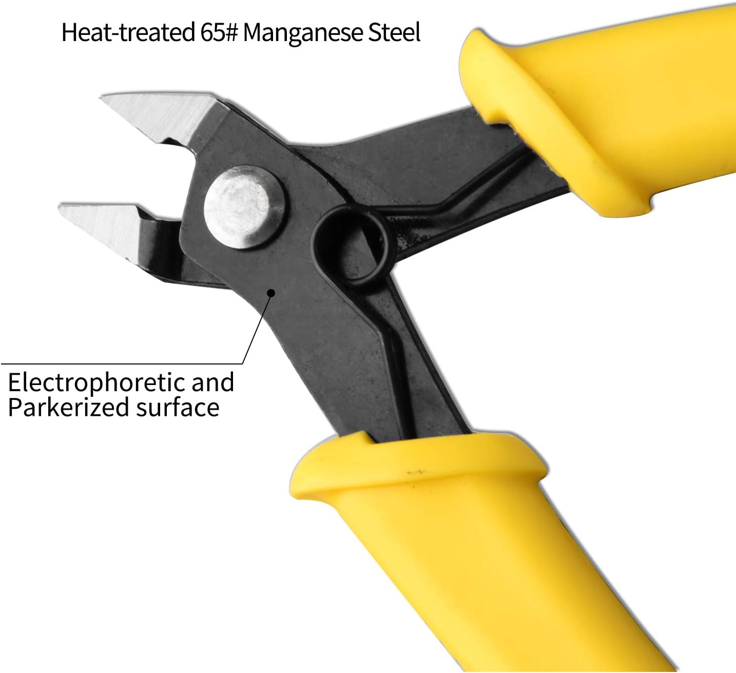 KATA 4.5 Inch Micro Wire Cutter, Precison Mini Flush Cutters and Clean Cut Pliers for Electronics, Model, Jewelry, Model Kits… - - 